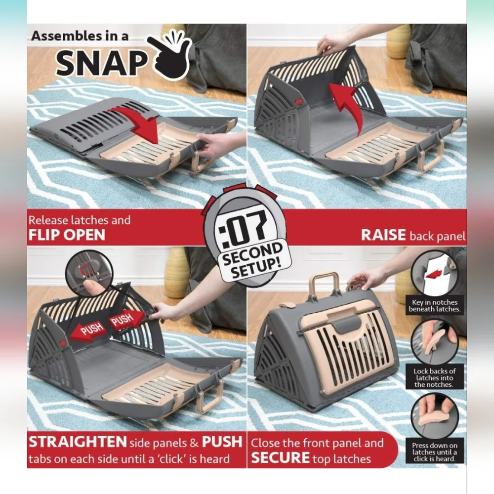 Cat/Small Animal Carrier And Bed